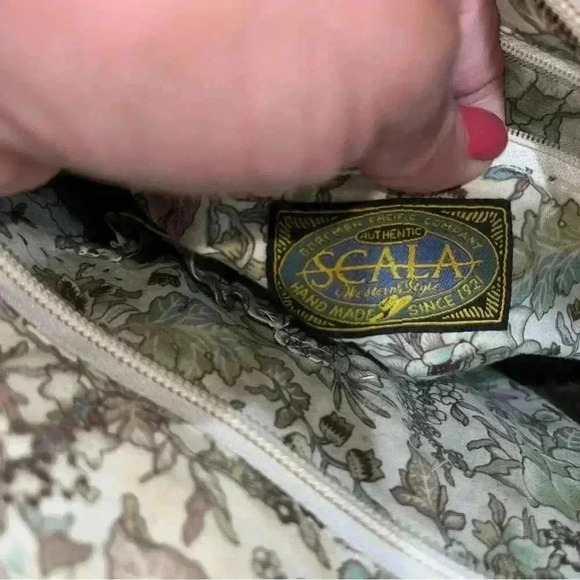 Scala Maze & Husk leather Tooled Purse, bag, handbag, shoulder bag  VINTAGE - Picture 11 of 13